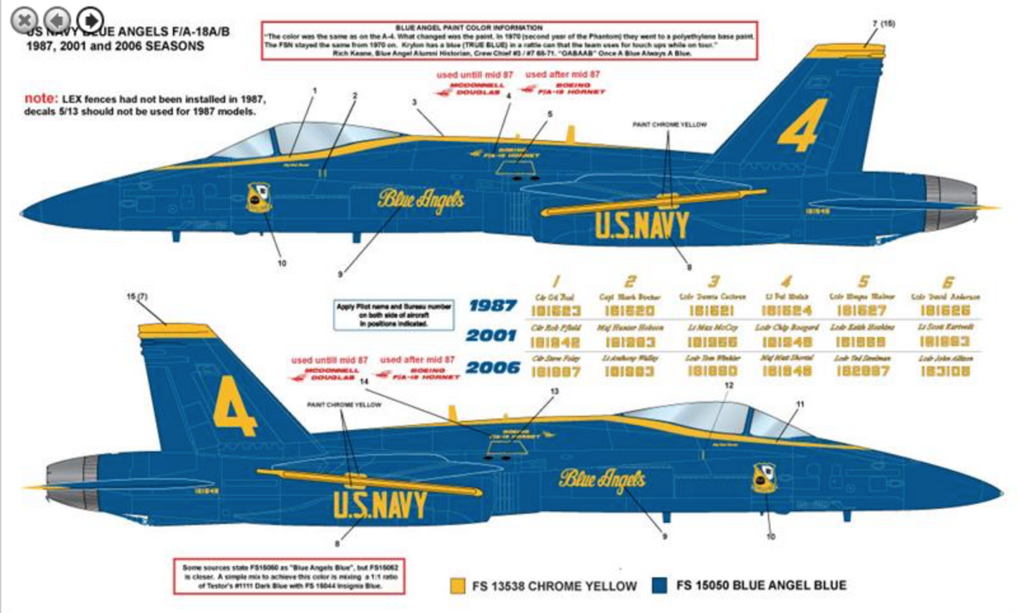 Milspec MPEC32053 F/A-18A-D Blue Angels 1987-2006 1:32