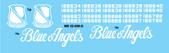Milspec MPEC32056 1:32 McDonnell-Douglas F/A-18E/F Hornet US Navy Angels 2021