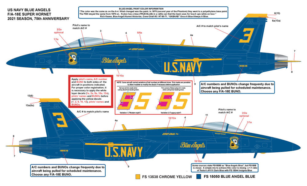 Milspec MPEC32056 1:32 McDonnell-Douglas F/A-18E/F Hornet US Navy Angels 2021