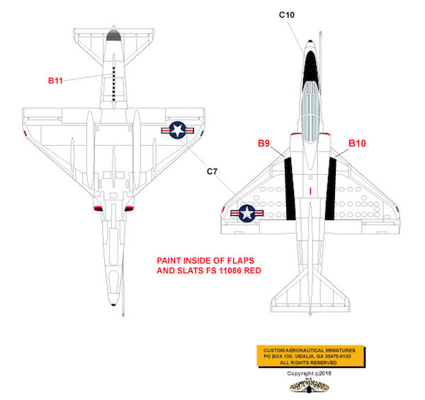 Milspec MPEC48001 TA-4J Skyhawk Casper Blue Angels 1:48