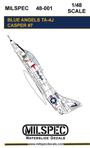 Milspec MPEC48001 TA-4J Skyhawk Casper Blue Angels 1:48
