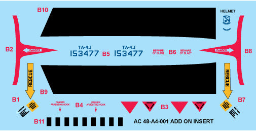 Milspec MPEC48001 TA-4J Skyhawk Casper Blue Angels 1:48