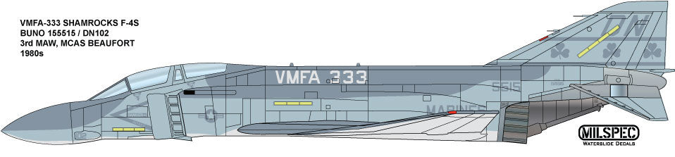 Milspec MPEC48014 F-4S Phantom VMFA-333 Shamrocks 1:48