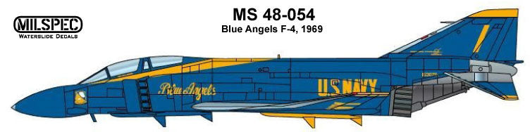 Milspec MPEC48054 1:48 McDonnell F-4J Phantom US Navy Blue Angels  1969
