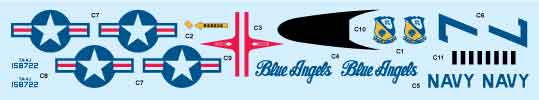 Milspec MPEC72001 TA-4J Skyhawk Casper Blue Angels 1:72