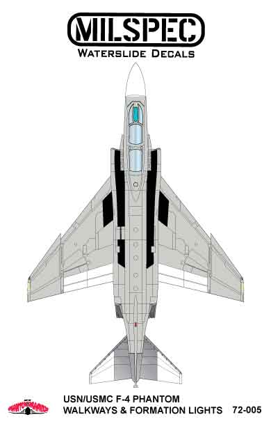 Milspec MPEC72005 1:72 McDonnell F-4B Phantom Walkways/Formation Lights