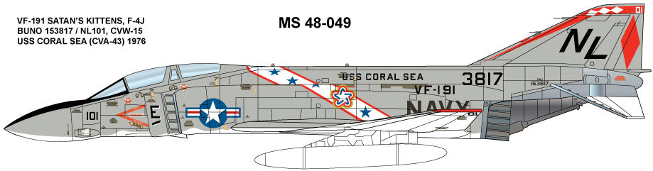 Milspec MPEC72049 F-4J Phantom VF-191 Satan's Kittens 1:72