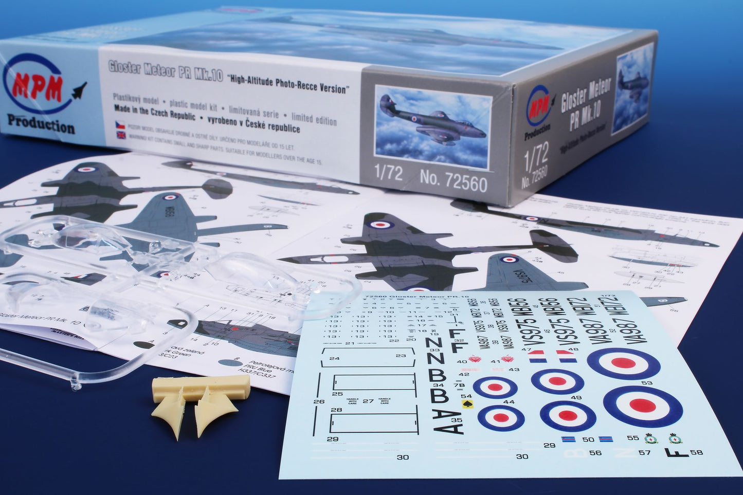 MPM MPM72560 1:72 Gloster Meteor PR.10