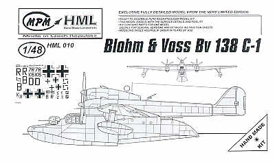 MPM HML010 1:48 Blohm-und-Voss Bv-138C-1 flying boat