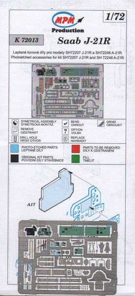MPM MPMK72013 1:72 Saab J/A-21R