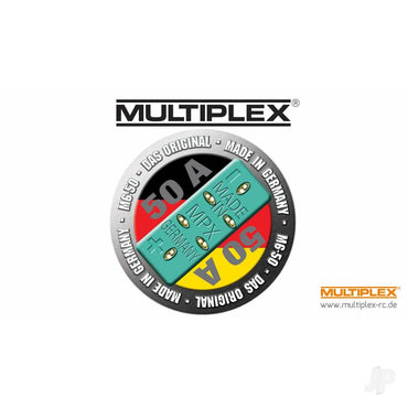 Multiplex MPX M6-50 High-current Plug, Female (3 pcs) 1-01220