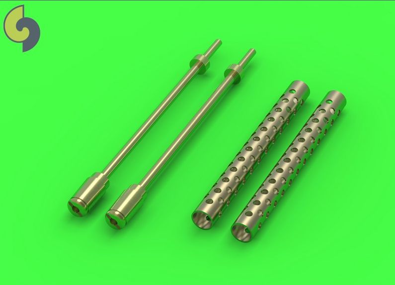Master MRGM35-004 1:35 Browning M1919 .30 cal machine gun barrels two pc muzzle