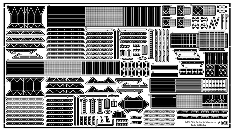 Mk.1 Design MS-20020 1:200 DKM SCHARNHORST German Gneisenau Battleship