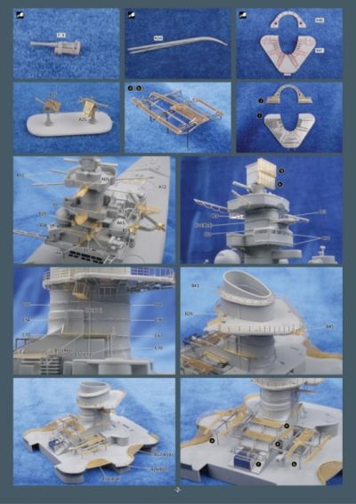 Mk.1 Design MS-35022 1:350 Battleship Scharnhorst DETAIL-UP ETCHED PART