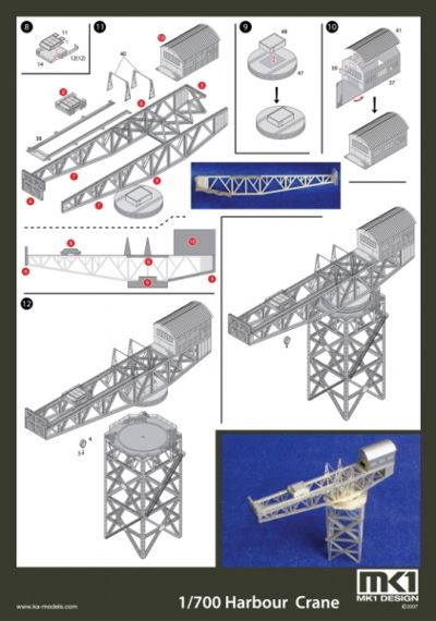 Mk.1 Design MS-70012 1:700 Dockside/harbour crane