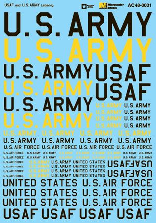 Microscale MS48031 1:48 USAF and U.S