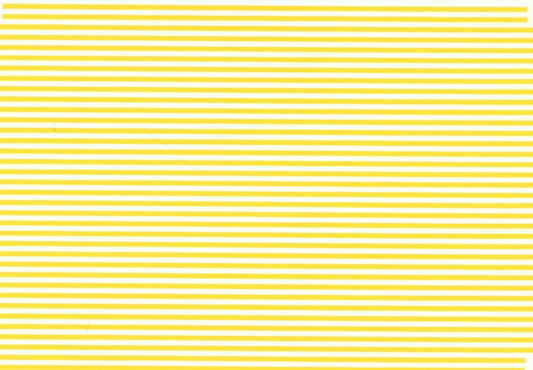 Microscale MSPS1166 1/16 inches Yellow Parallel Stripes