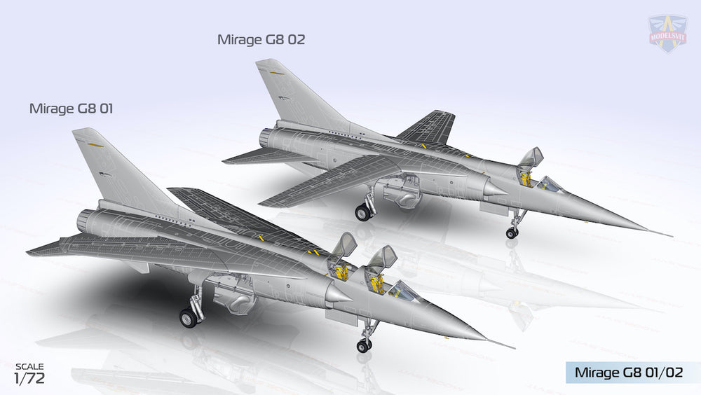 Modelsvit MSVIT72057 1:72 Dassault_Mirage G8 02 variable-geometry fighter