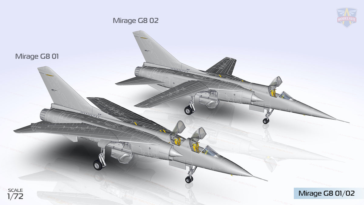 Modelsvit MSVIT72057 1:72 Dassault_Mirage G8 02 variable-geometry fighter