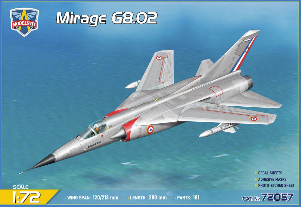 Modelsvit MSVIT72057 1:72 Dassault_Mirage G8 02 variable-geometry fighter