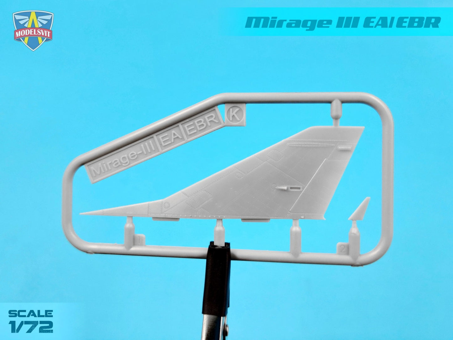 Modelsvit MSVIT72063 Mirage IIIEA/IIIEBR Fighter-Bomber 1:72