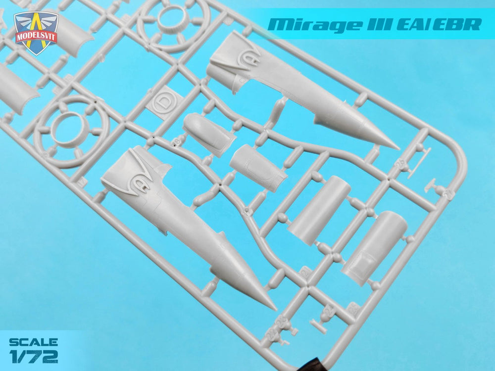 Modelsvit MSVIT72063 Mirage IIIEA/IIIEBR Fighter-Bomber 1:72