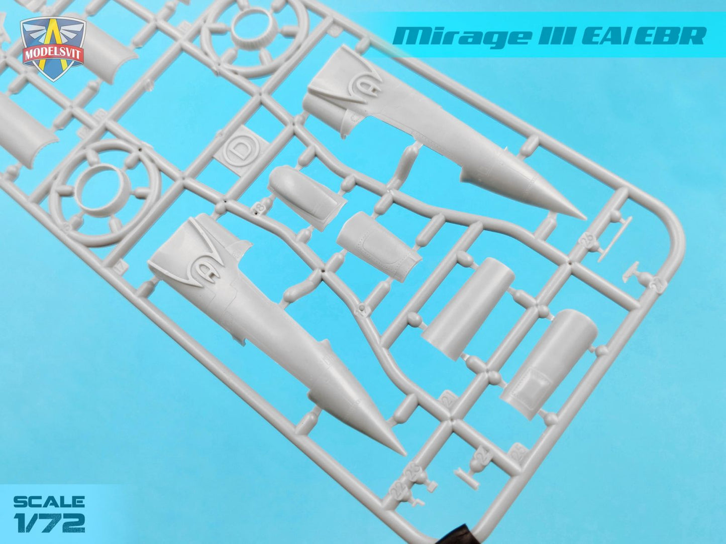 Modelsvit MSVIT72063 Mirage IIIEA/IIIEBR Fighter-Bomber 1:72