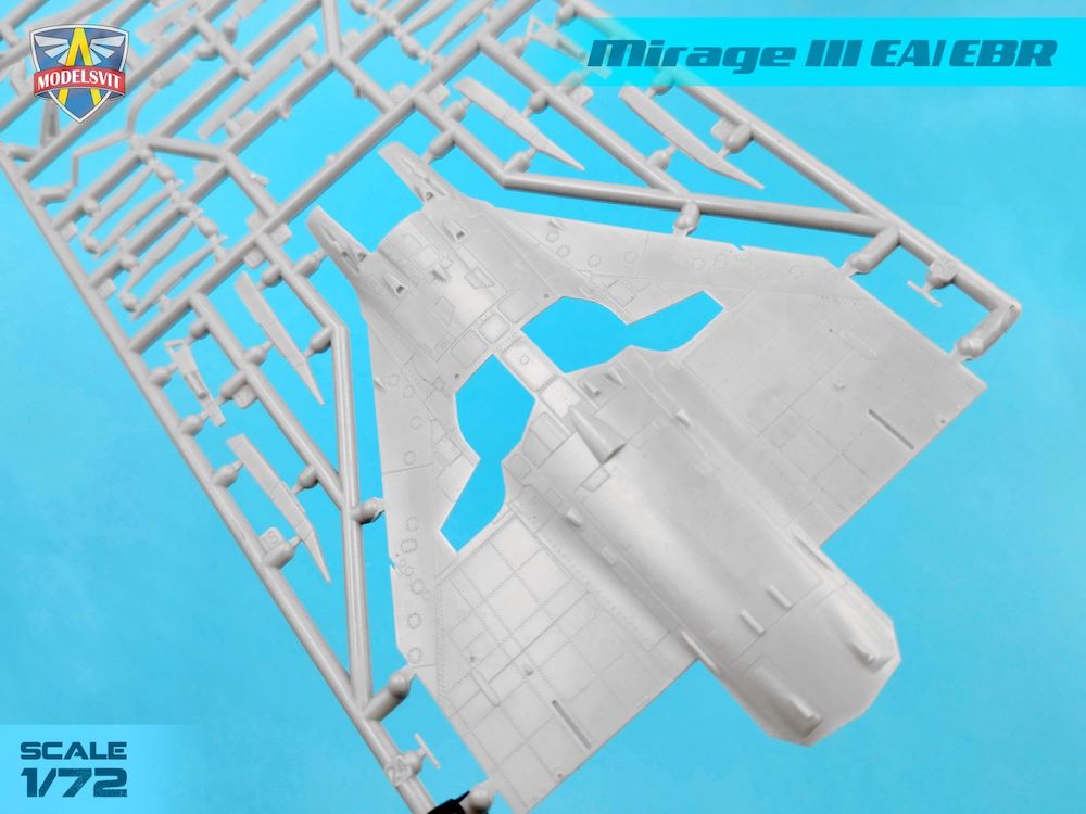 Modelsvit MSVIT72063 Mirage IIIEA/IIIEBR Fighter-Bomber 1:72