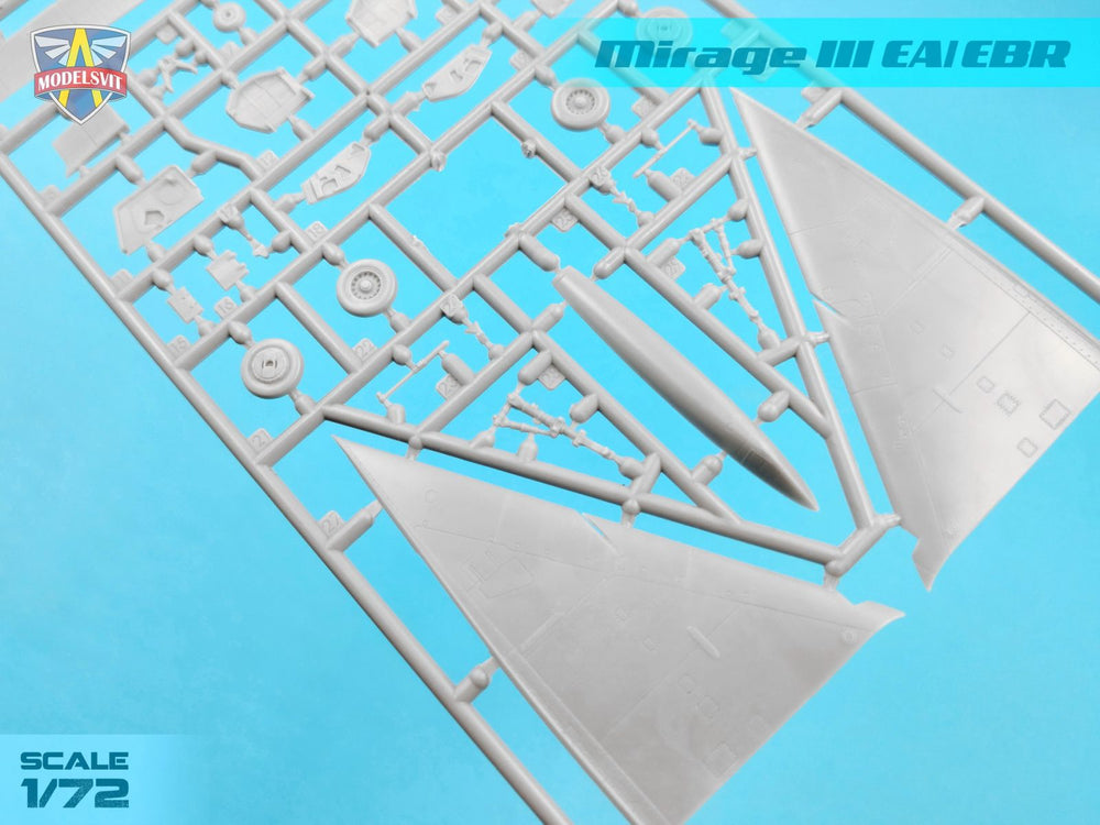 Modelsvit MSVIT72063 Mirage IIIEA/IIIEBR Fighter-Bomber 1:72