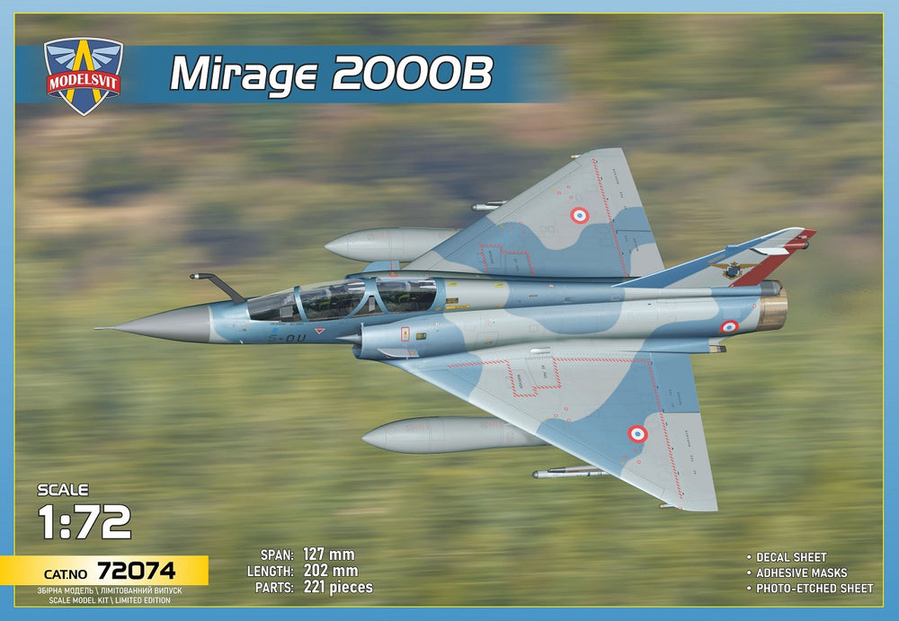 Modelsvit MSVIT72074 1:72 Dassault_Mirage 2000B