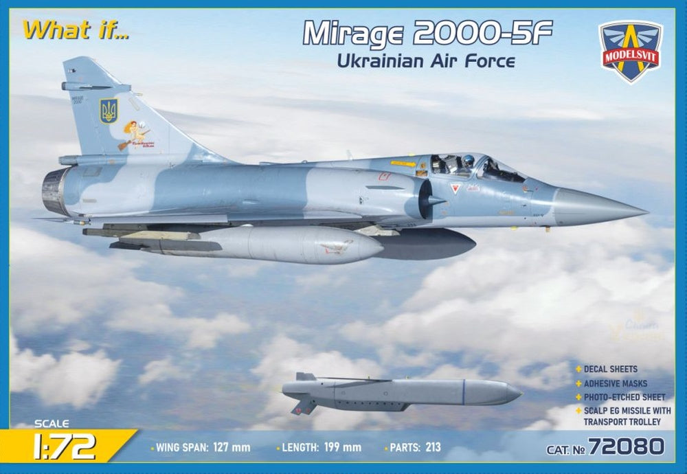 Modelsvit MSVIT72080 1:72 Dassault_Mirage 2000-5F jet fighter