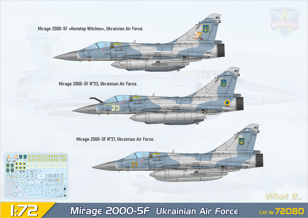 Modelsvit MSVIT72080 1:72 Dassault_Mirage 2000-5F jet fighter