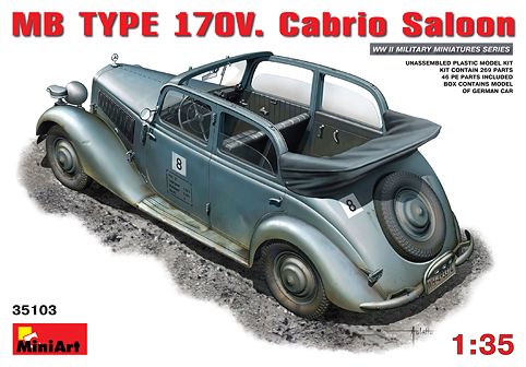 MiniArt MT35103 1:35 Mercedes-Benz 170V Open Staff Car