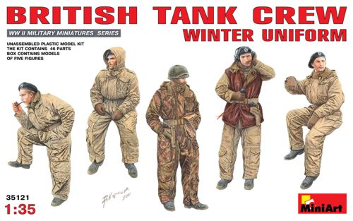MiniArt MT35121 1:35 British Tank Crew in Winter Uniforms
