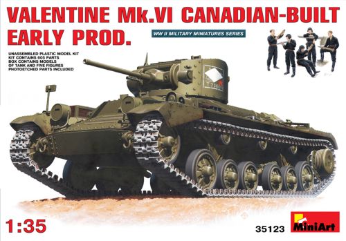 MiniArt MT35123 1:35 Valentine Mk.VI Canadian-Built Early Production