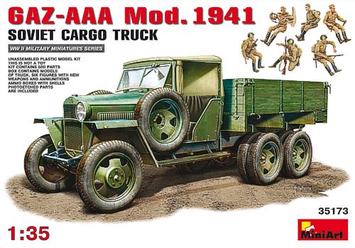 MiniArt MT35173 1:35 Soviet Gaz-AAA Cargo Truck Mod