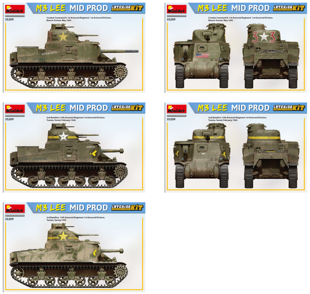 MiniArt MT35209 1:35 M3 LEE MID PRODUCTION