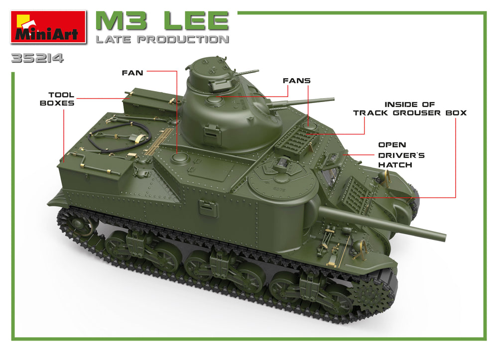 MiniArt MT35214 1:35 M3 LEE LATE PROD