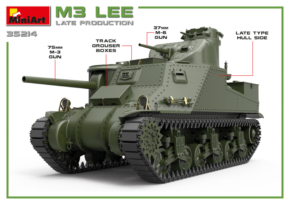 MiniArt MT35214 1:35 M3 LEE LATE PROD