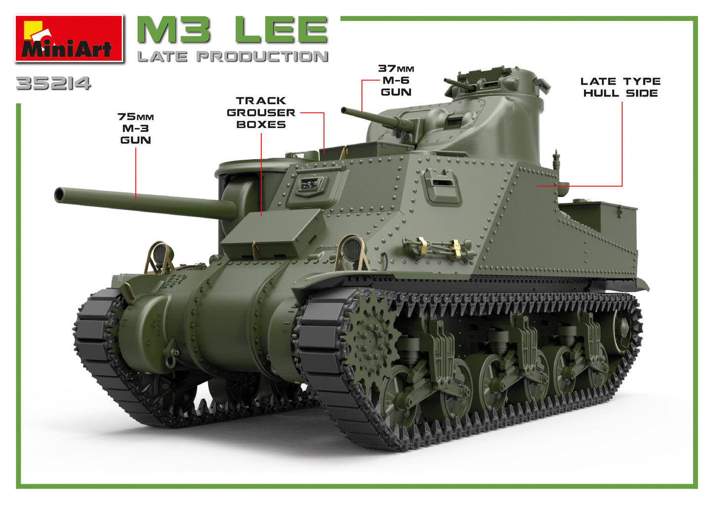 MiniArt MT35214 1:35 M3 LEE LATE PROD