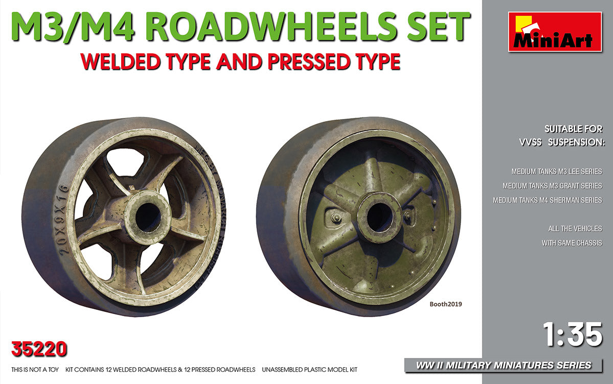 MiniArt MT35220 1:35 M3/M4 ROADWHEELS SET