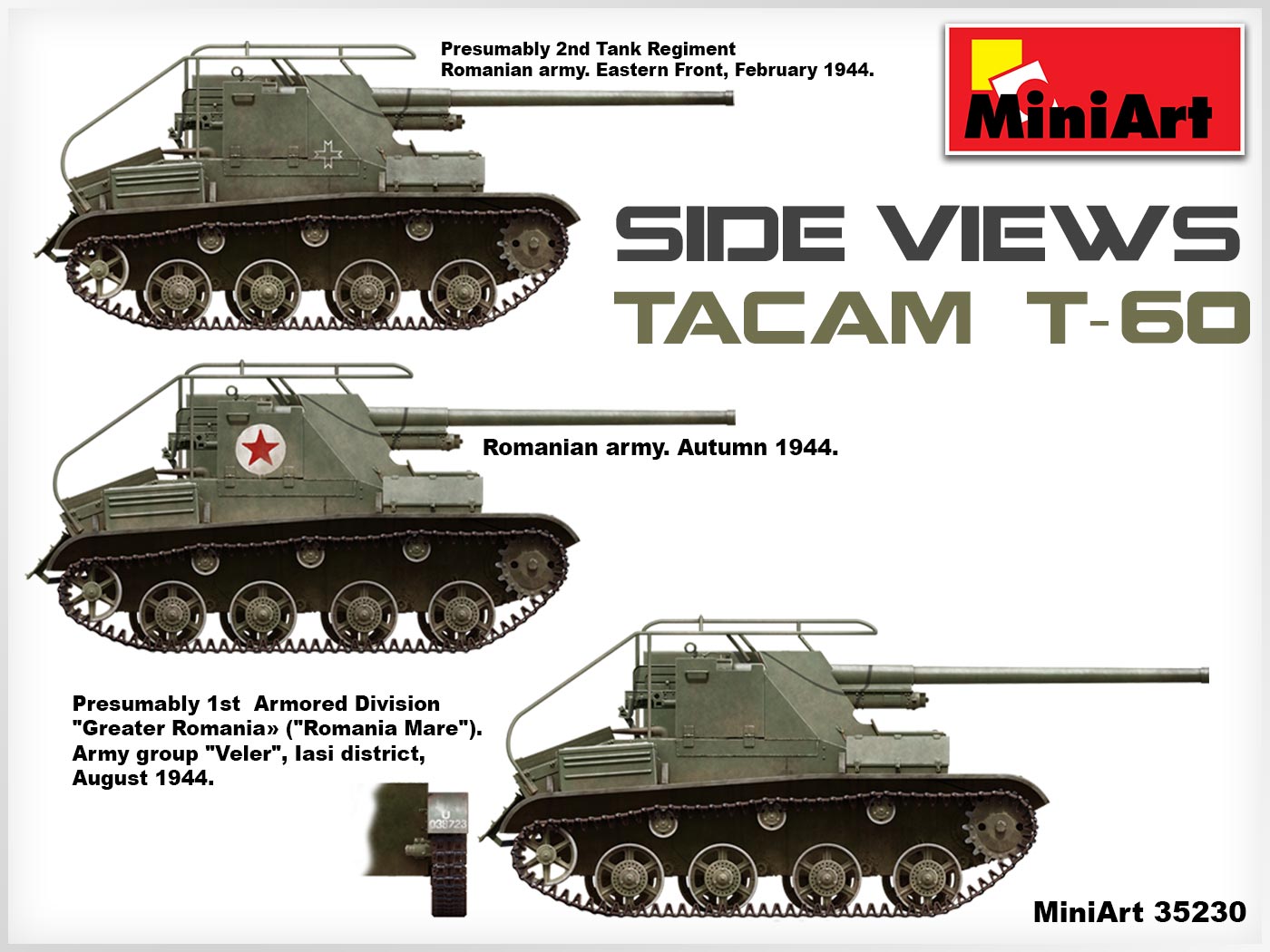MiniArt MT35230 1:35 TACAM T-60 ROMANIAN TANK DESTROYER
