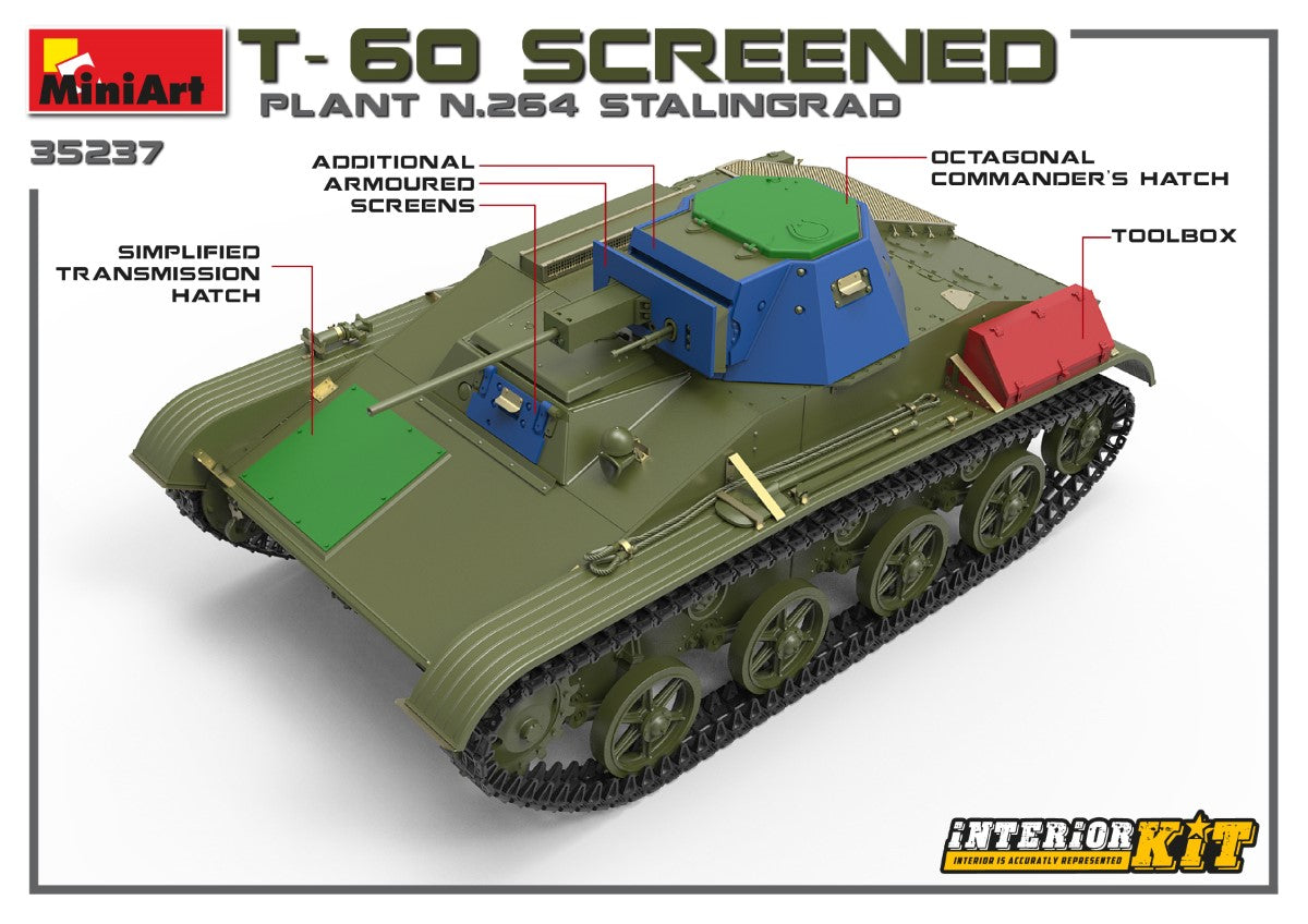 MiniArt MT35237 1:35 Soviet T-60 SCREENED