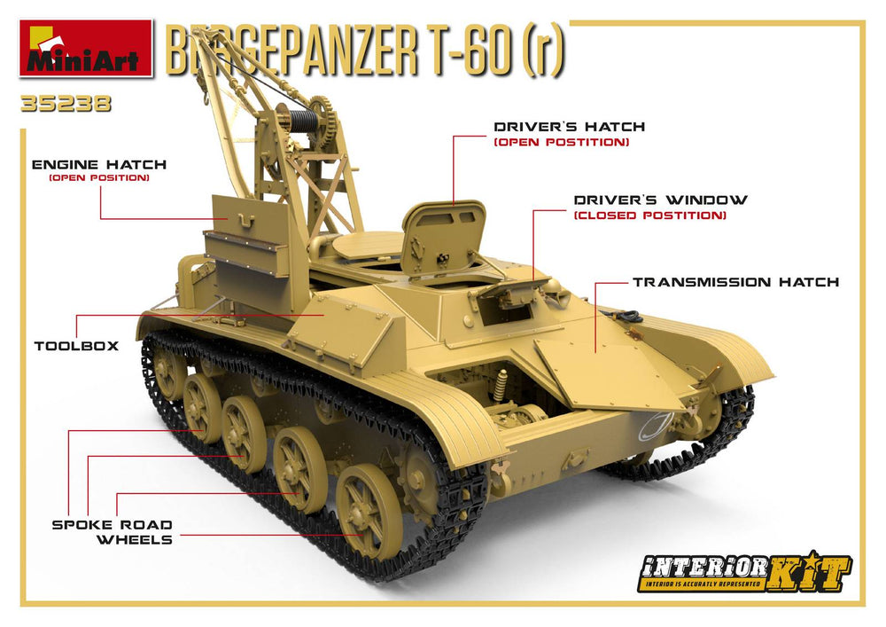MiniArt MT35238 1:35 Soviet BERGEPANZER T-60