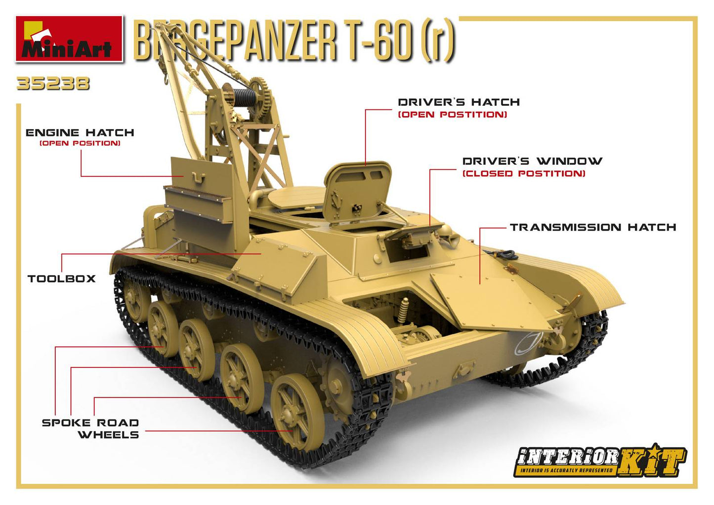 MiniArt MT35238 1:35 Soviet BERGEPANZER T-60