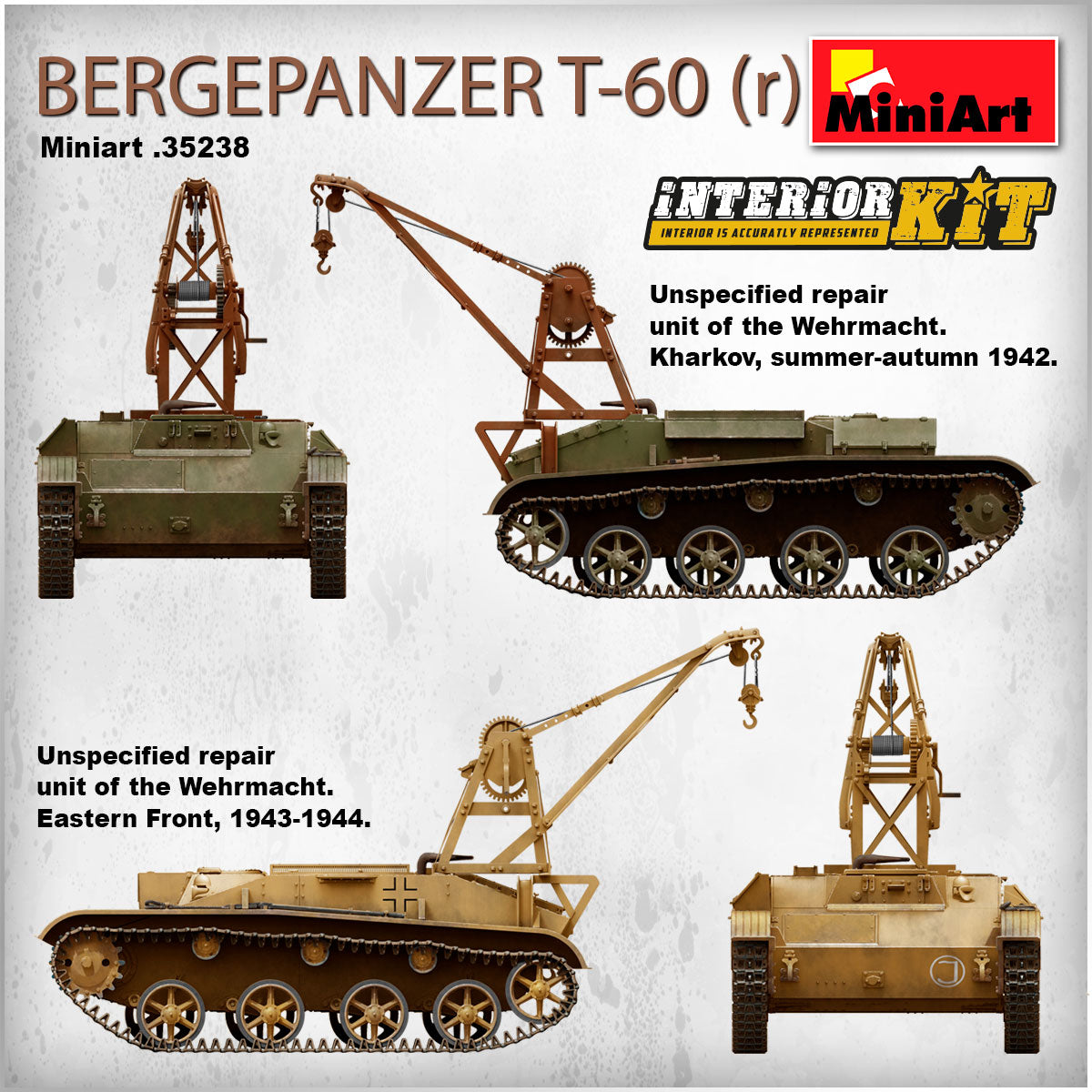 MiniArt MT35238 1:35 Soviet BERGEPANZER T-60