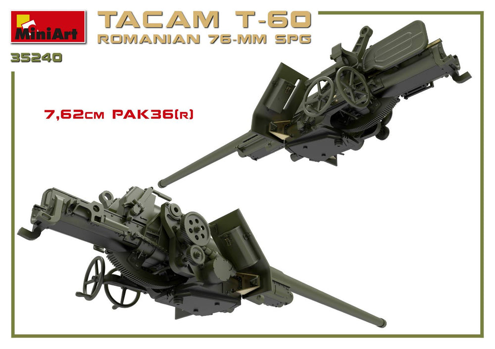 MiniArt MT35240 Romanian T-60 Tacam SPG w/Interior 1:35