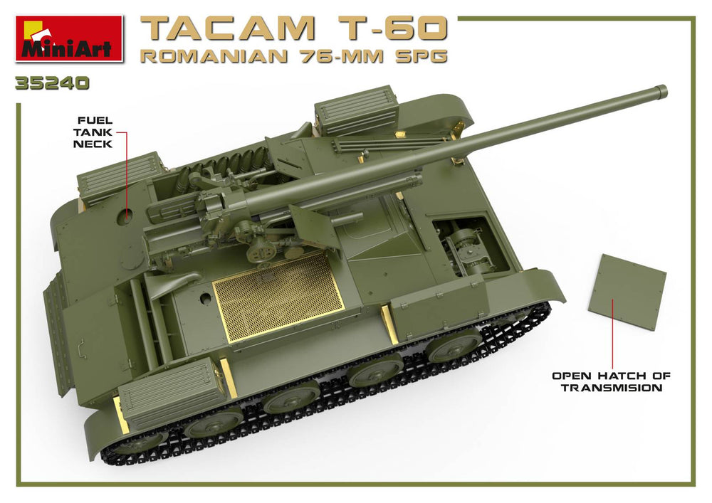 MiniArt MT35240 Romanian T-60 Tacam SPG w/Interior 1:35