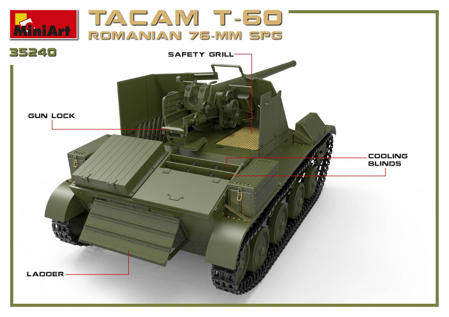 MiniArt MT35240 Romanian T-60 Tacam SPG w/Interior 1:35