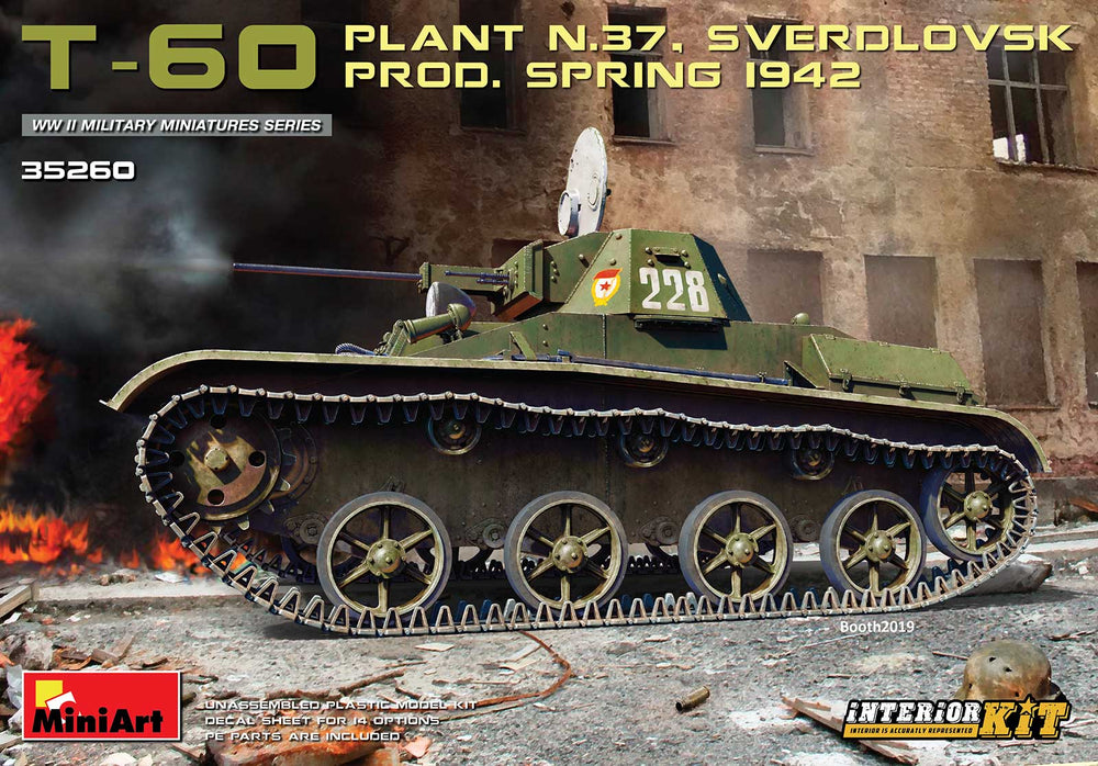 MiniArt MT35260 1:35 SOVIET T-60 PLANT N.37, SVERDLOVSK PROD